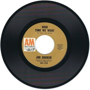 Joe Cocker 45 High Time We Went / Black-Eyed Blues EX Rock '71